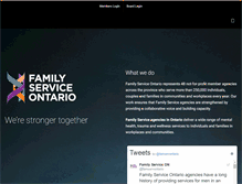 Tablet Screenshot of familyserviceontario.org